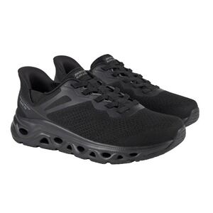 Skecher's NIB Glide Step Sneaker Black Men Sz 12 Hands Free Swift Fit Lace Up